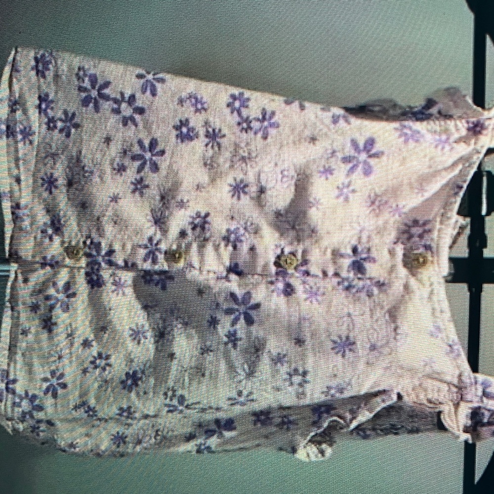 Charming Floral Kids Tank Top in Purple